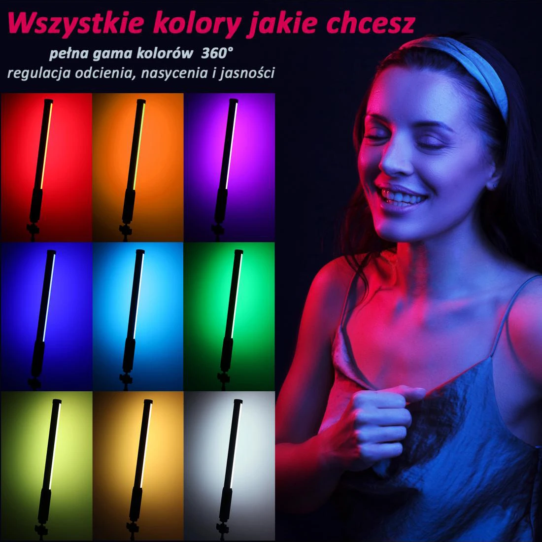 Studyjna lampa RGB Ulanzi VL119
